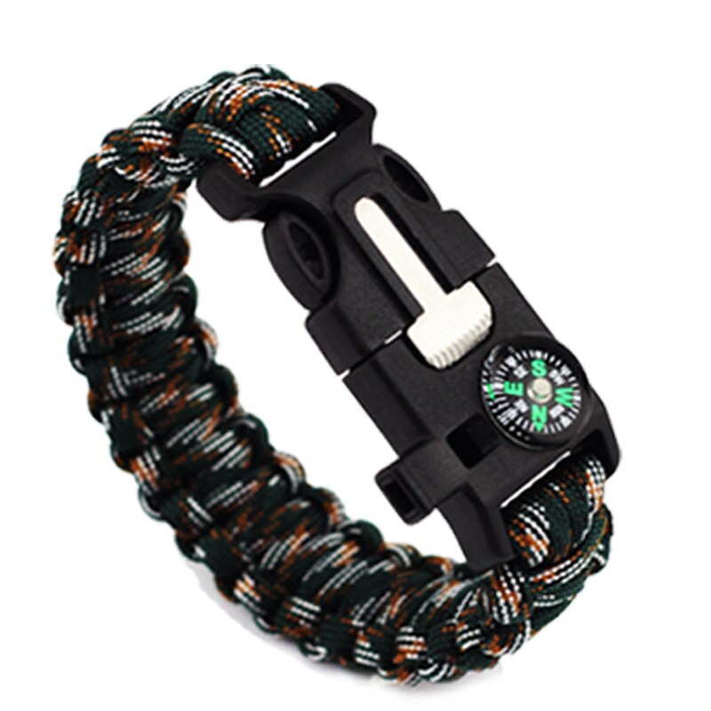 Survival Compass Camping Bracelet