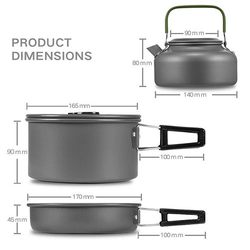 Deluxe Camping Cookware Set