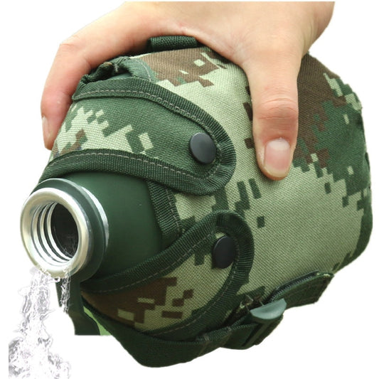 1L Outdoor Military Camping Water Canteen With Pouch