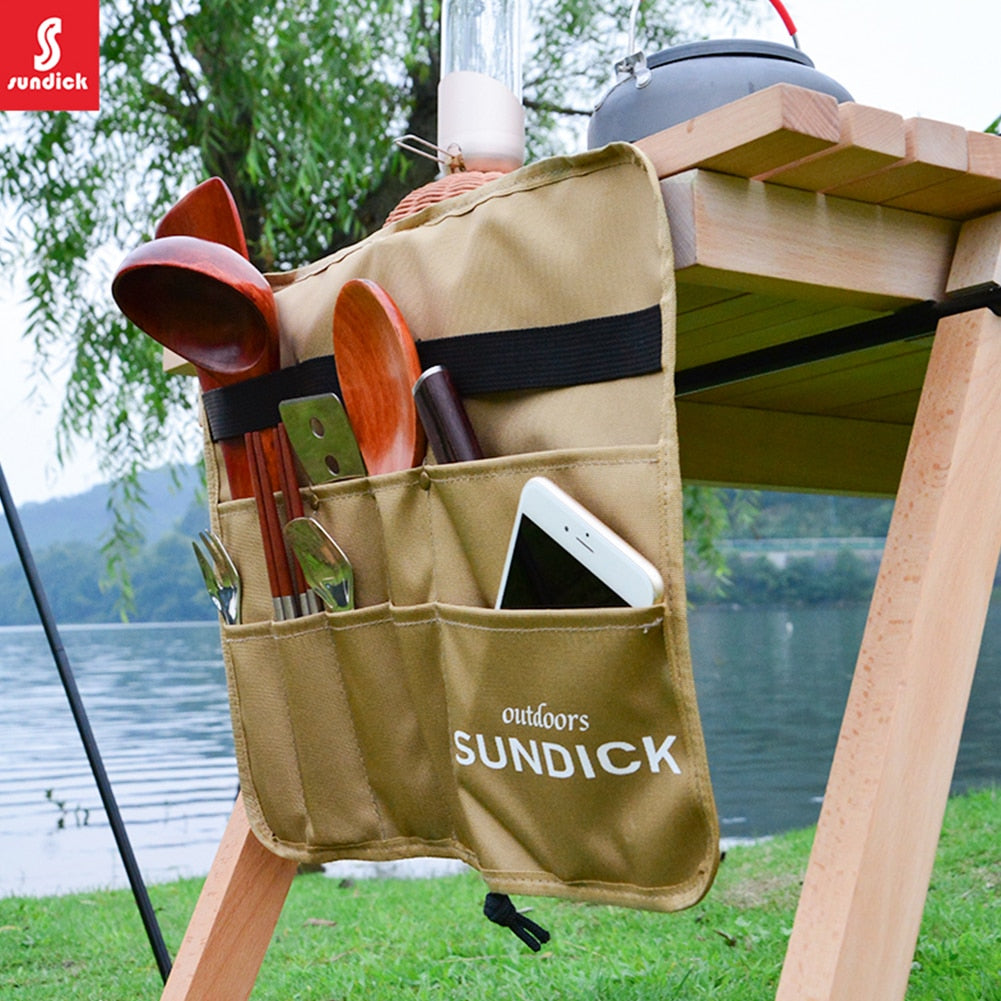 Cooking Utensil Cloth Outdoor Camping Tableware Bag