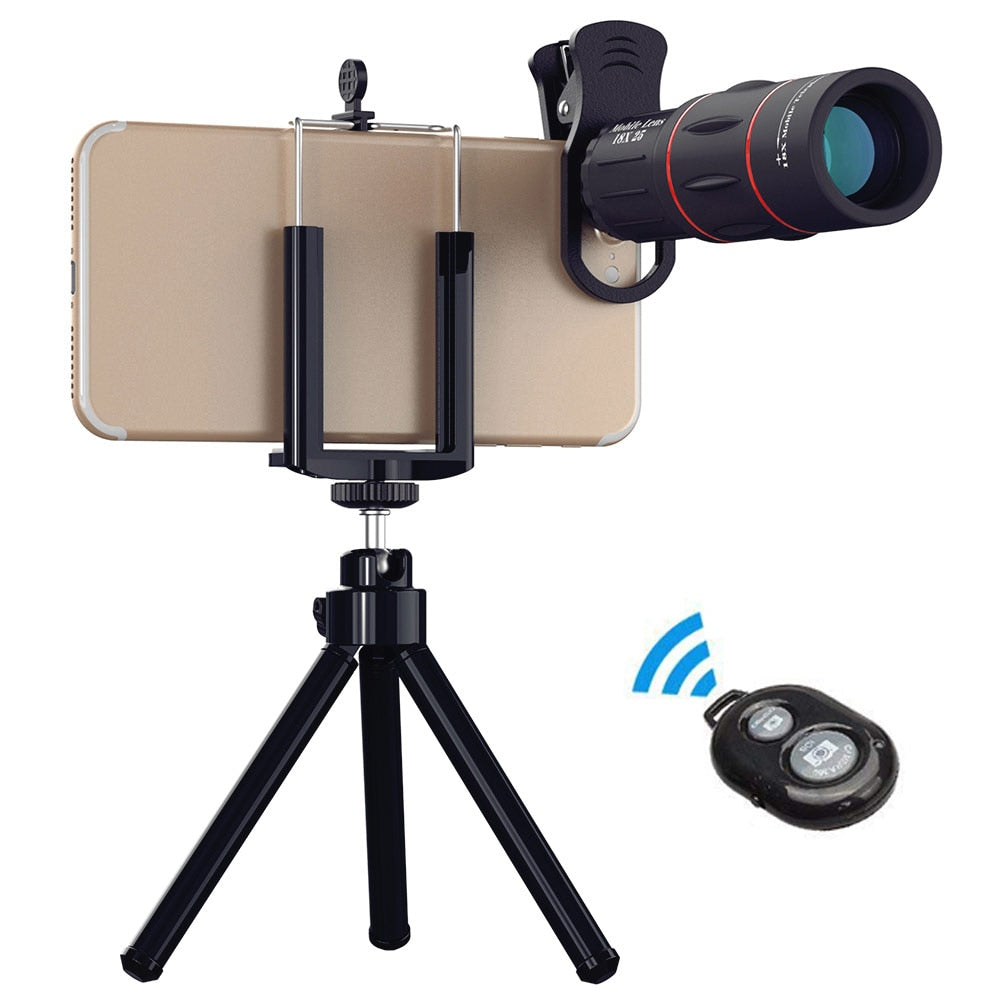 High Powered Outdoor 18X Telescope for Mobile Phone