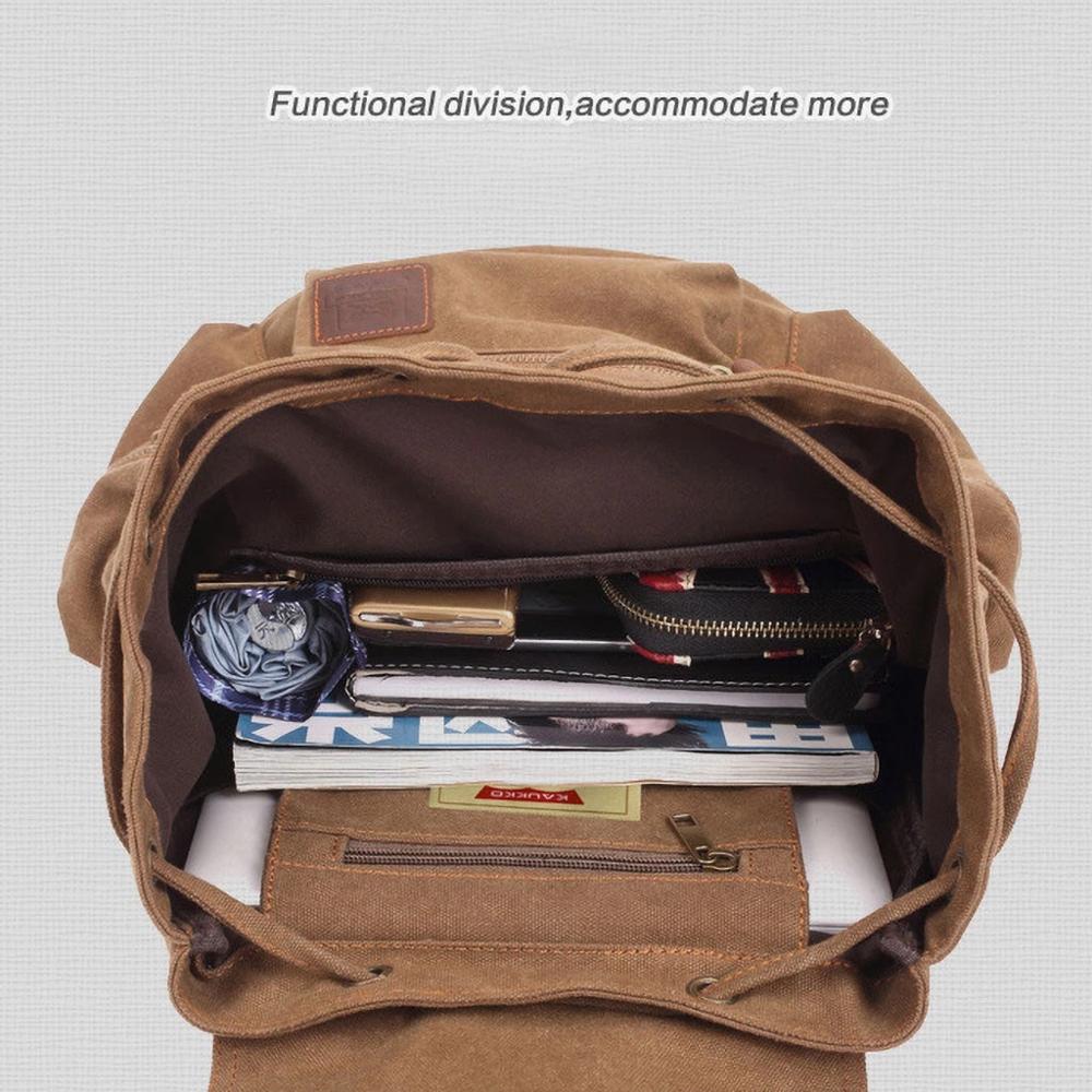 Quality Vintage Canvas Backpacks Men And Women Travel Bag