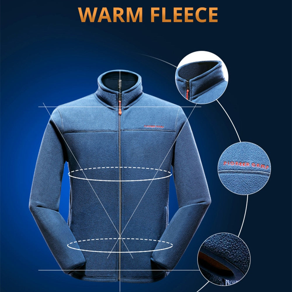 Men's Warm fleece hoodies