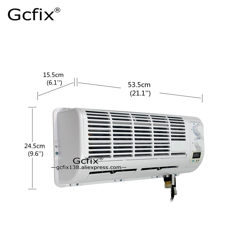 Universal Wall-mounted A/C Air Conditioner 12V 24V Unit for Bus Heavy Duty Truck or Van