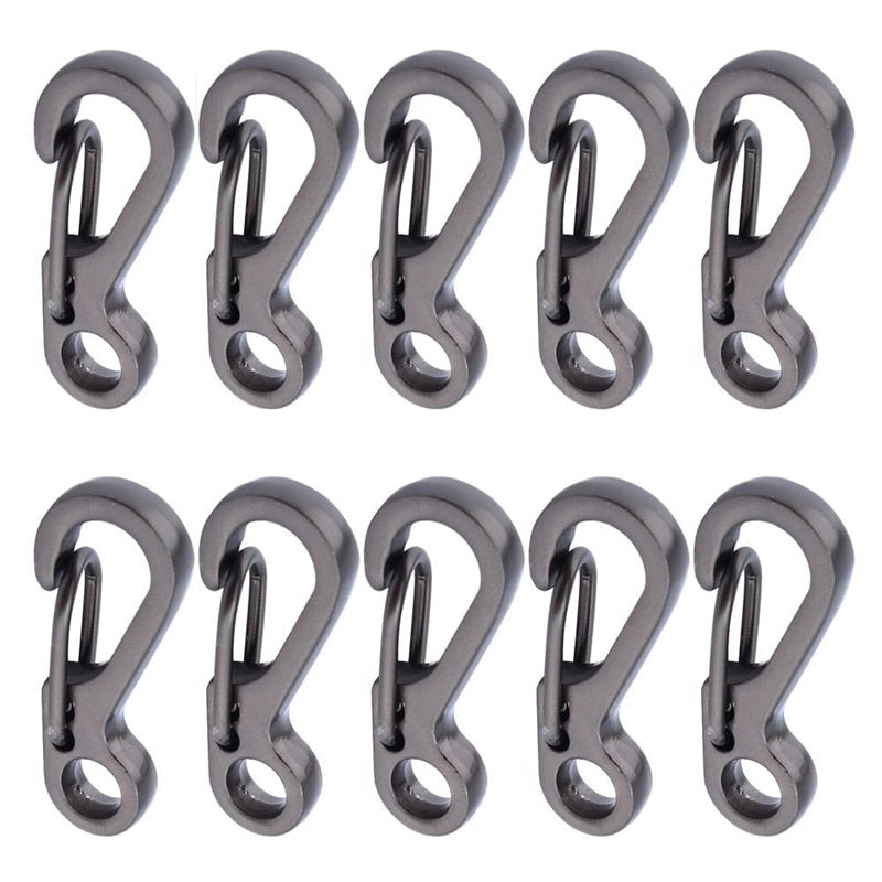 10Pcs/lot Mini Keychain Camping Hooks