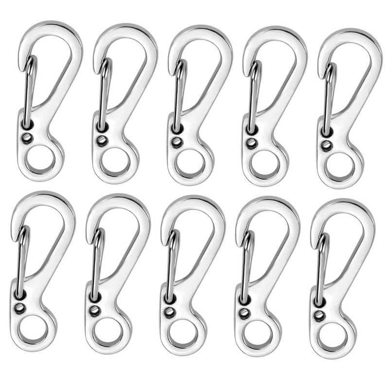 10Pcs/lot Mini Keychain Camping Hooks