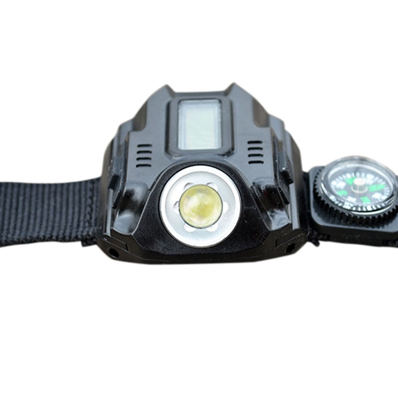 Waterproof LED Tactical Display Rechargeable Wrist Watch