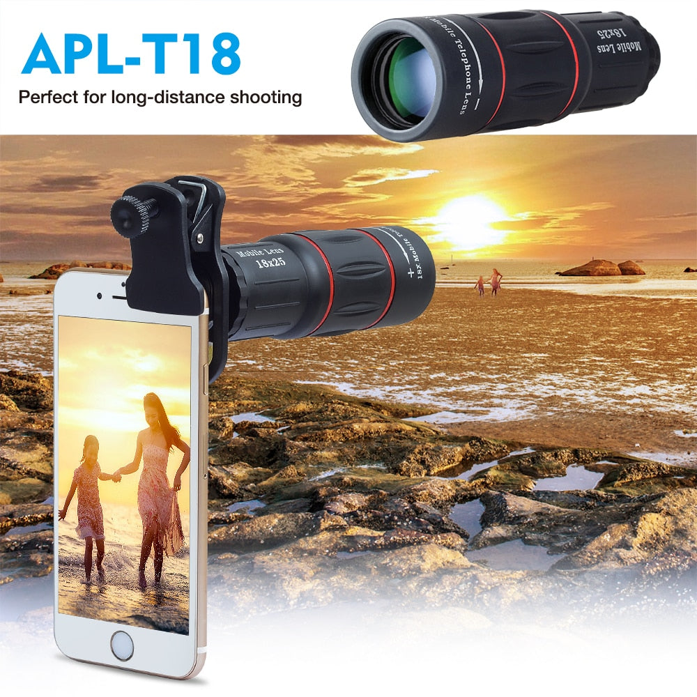 High Powered Outdoor 18X Telescope for Mobile Phone