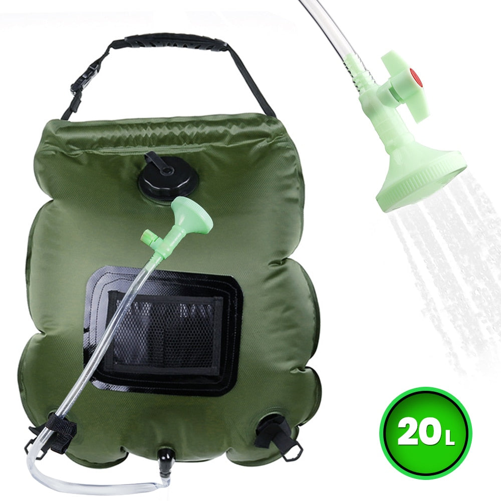 20L Camping Portable Shower Bag with Switch Hose