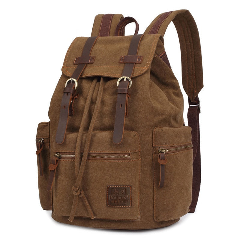 Quality Vintage Canvas Backpacks Men And Women Travel Bag