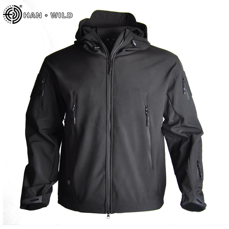 Mens Waterproof Hiking Army Jacket Windbreaker