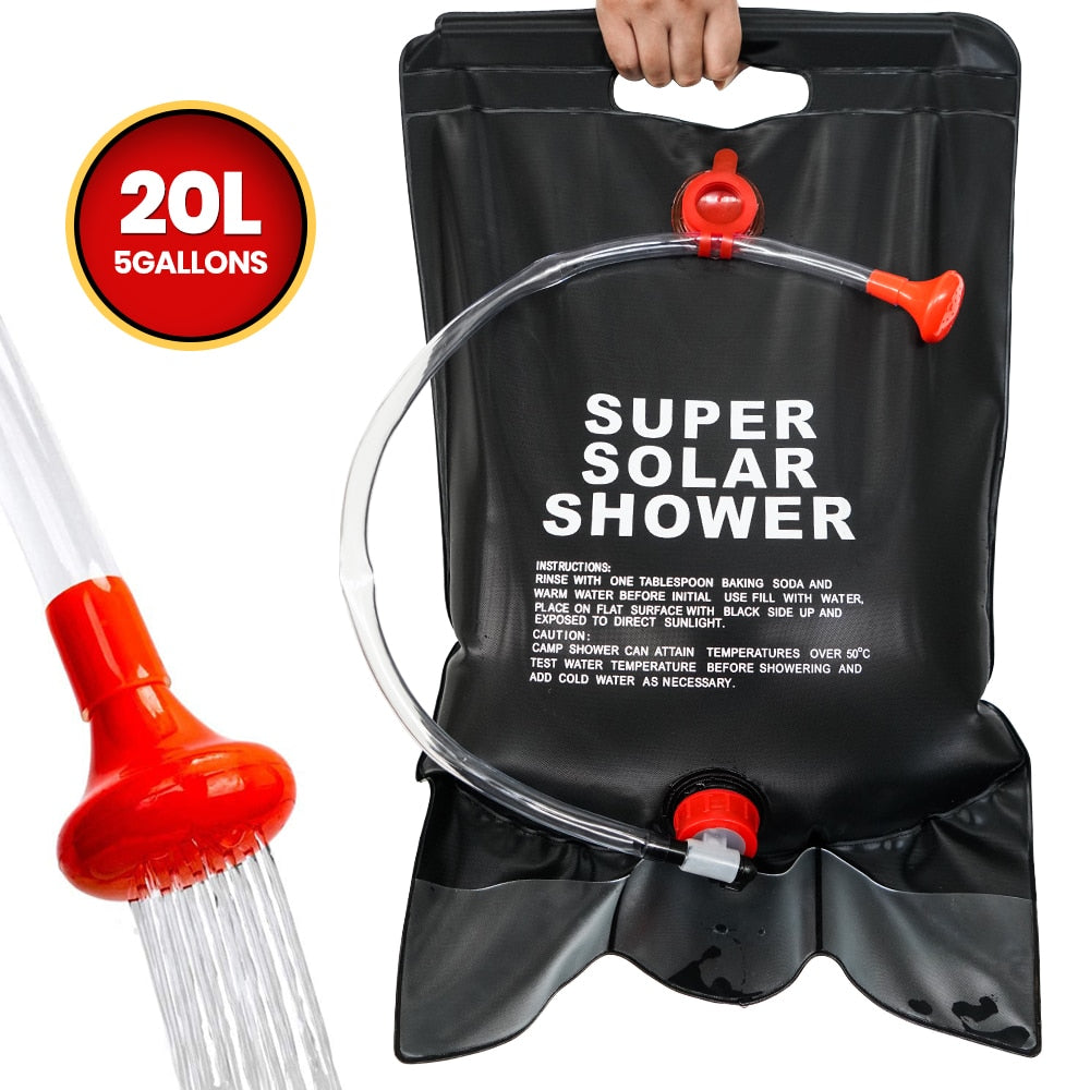 20L Camping Portable Shower Bag with Switch Hose