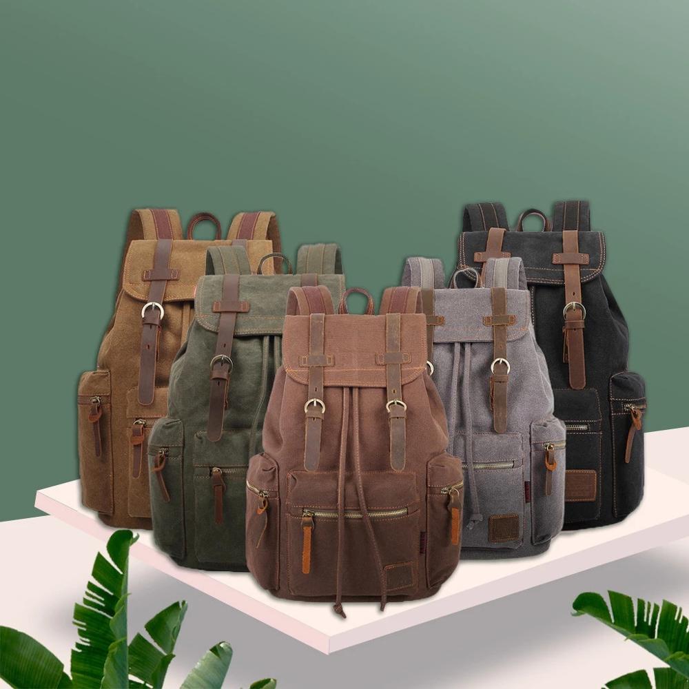 Quality Vintage Canvas Backpacks Men And Women Travel Bag