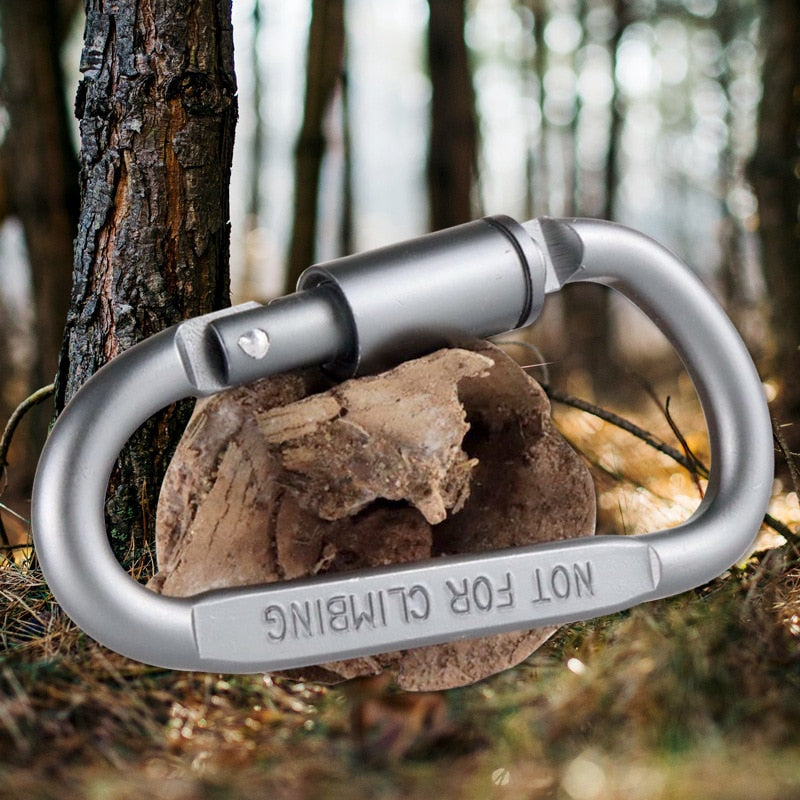 Survival Camping D-ring Locking Carabiner Clips