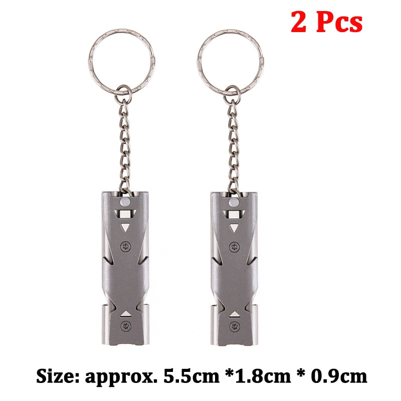 Stainless Steel Survival Camping Whistles