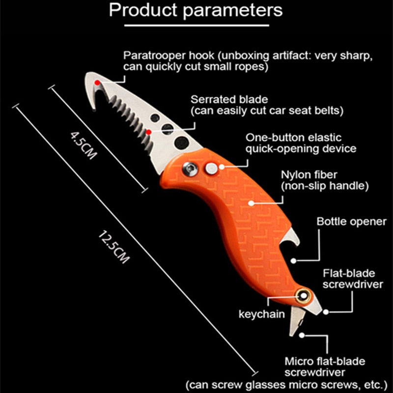 Stainless Steel Portable Camping Folding Knife