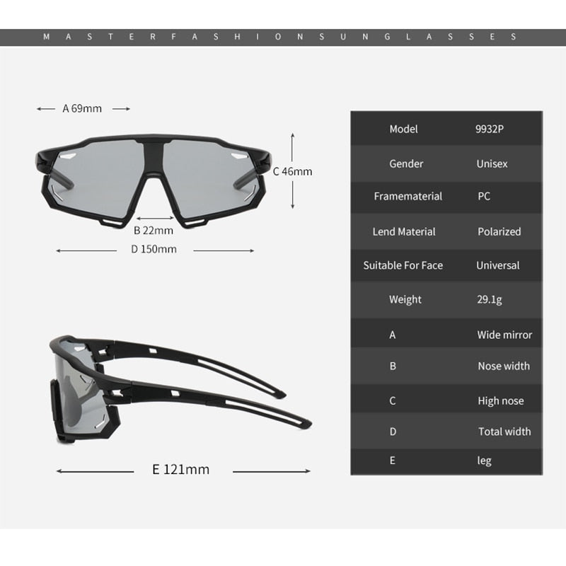 Polarized Photochromic Sports Glasses 2.0