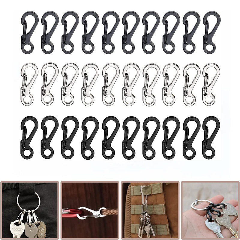 10Pcs/lot Mini Keychain Camping Hooks