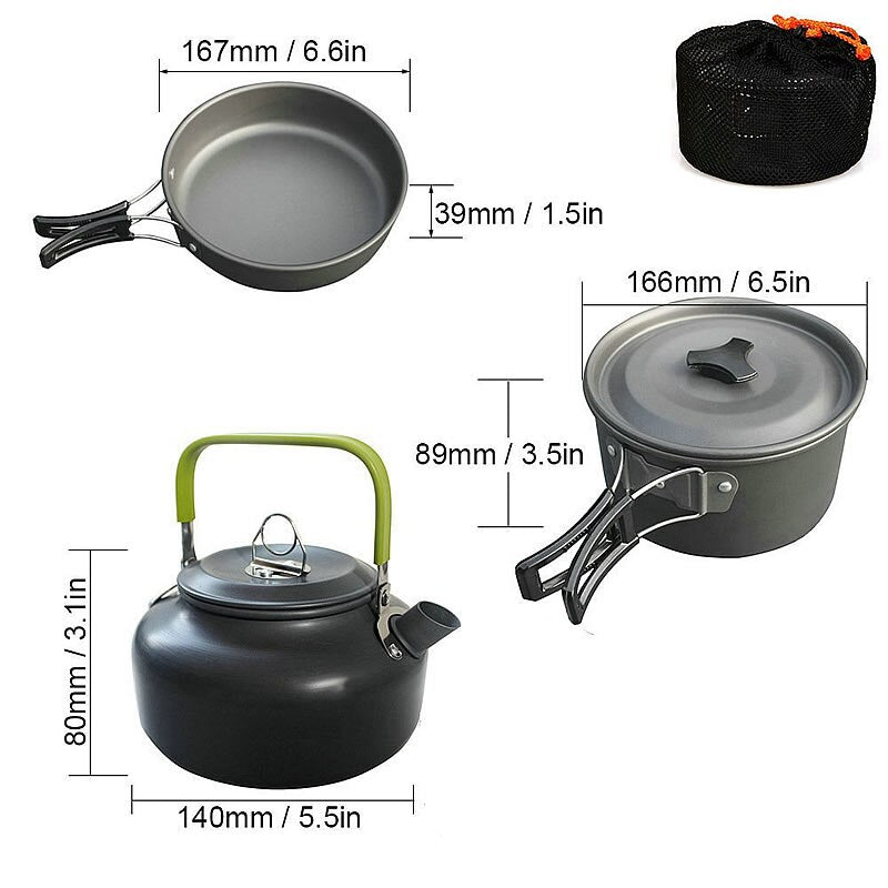 Deluxe Camping Cookware Set