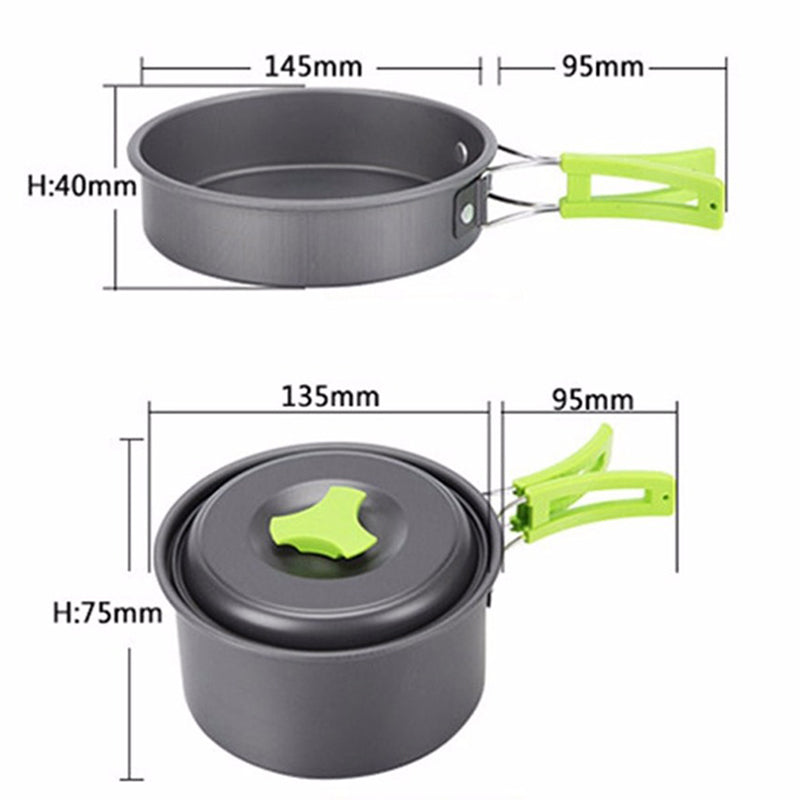 Outdoor Portable Camping Cookware Kit